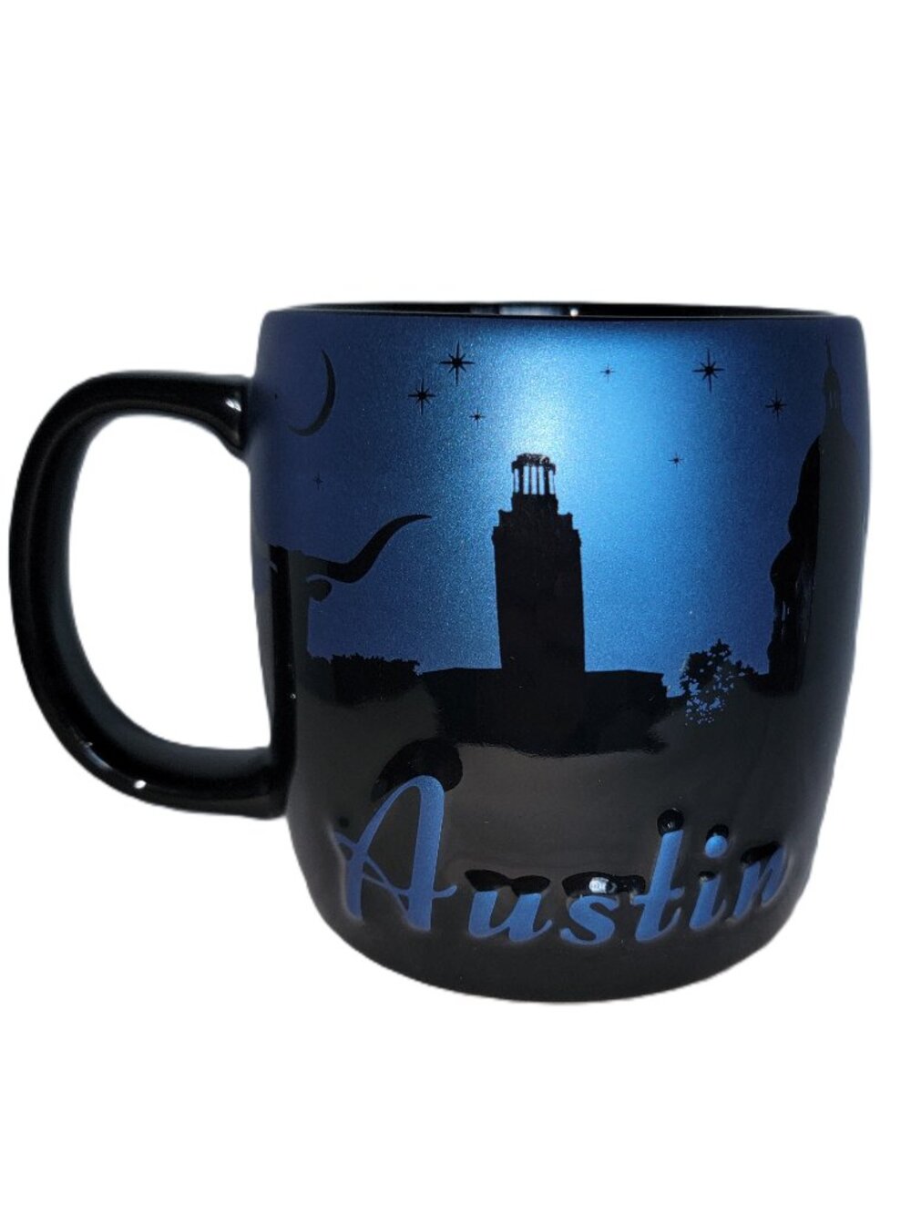 Americaware Austin Night Sky Coffee Cup Mug Black Blue Texas XL Mug